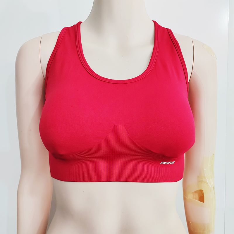 Red Fitness Vest High Elasticity Underwear Women Yoga Bra